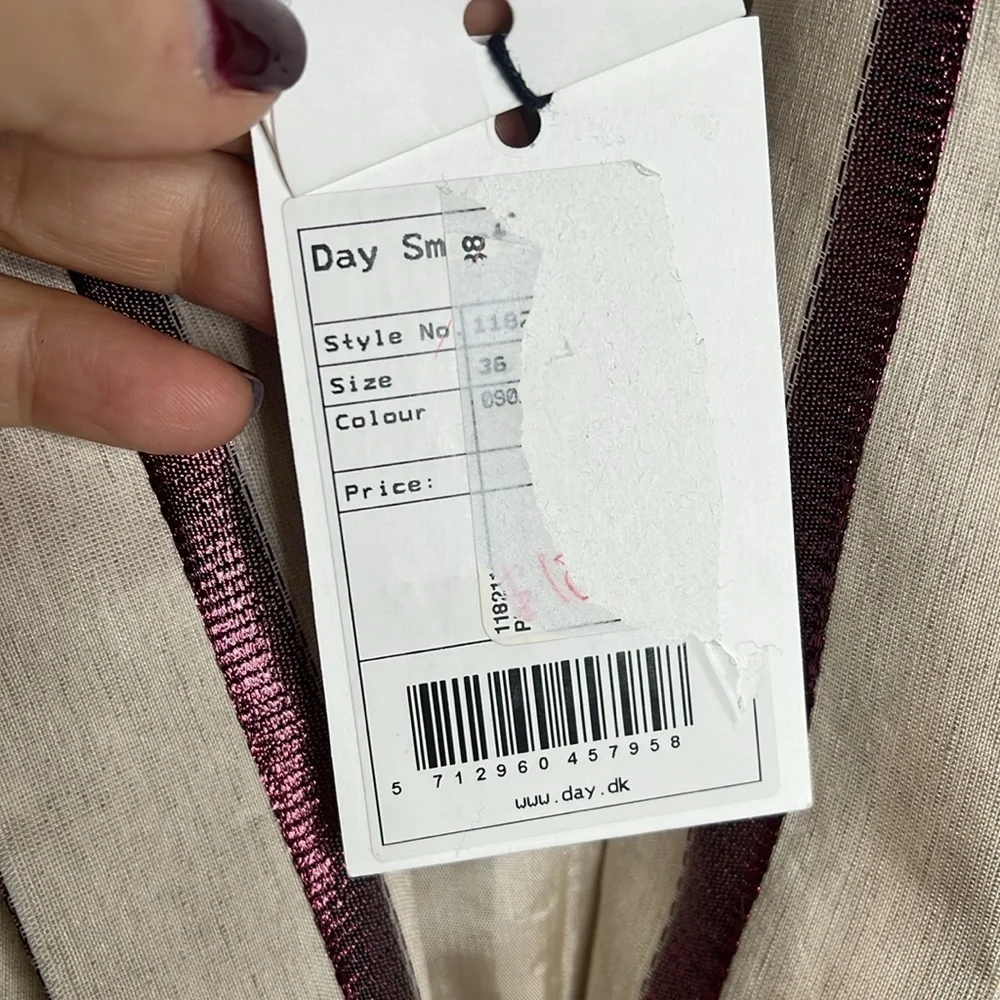 Day Birger et Mikkelsen Sz 36 / US 4 Linen Cotton Fitted Blazer New with Tags